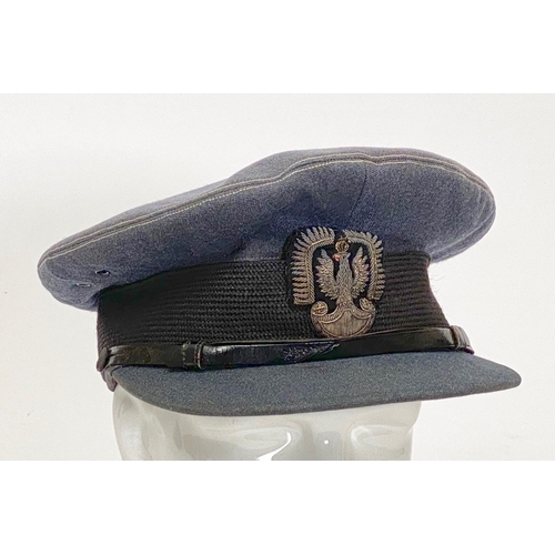 386 - WW2 Polish Air Force RAF Officer's attributed Cap. A rare early war example tailored by Gieves Ltd o... 