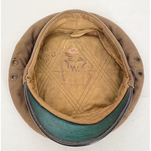 387 - WW1 1918 RAF Other Rank's Cap. A scarce and very good example of the 1st pattern khaki pattern retai... 