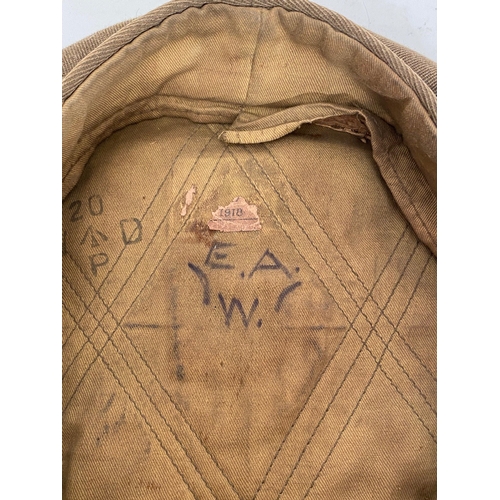 387 - WW1 1918 RAF Other Rank's Cap. A scarce and very good example of the 1st pattern khaki pattern retai... 