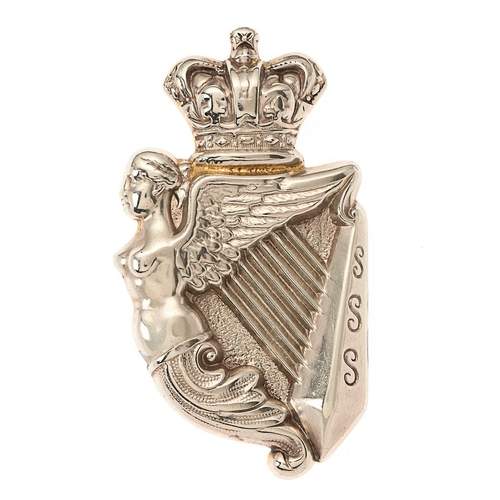 65 - 5th Royal Irish Lancers / 8th Kings Royal Irish Hussars Victorian NCO's arm badge. Good silver plate... 