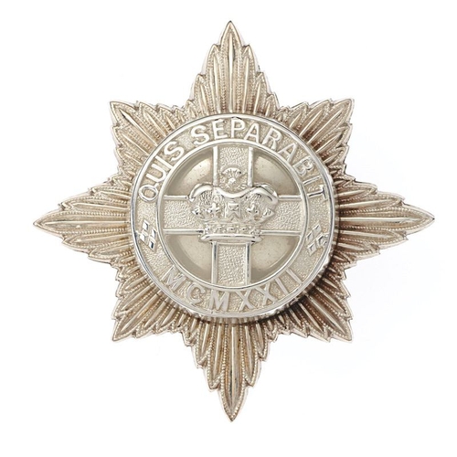 75 - 4th/7th Royal Dragoon Guards 1945 HM silver WW2 cap badge.   Fine Birmingham hallmarked (V) die-cast... 