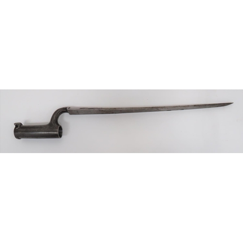 101 - Mid 19th Century Cadet/Constabulary Bayonet With Lovells Lug
13 inch, triangular form blade. The rea... 