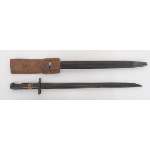 111 - 1907 Pattern Australian Issued Hook Quillon Removed Bayonet
17 inch, single edged, blued blade ... 