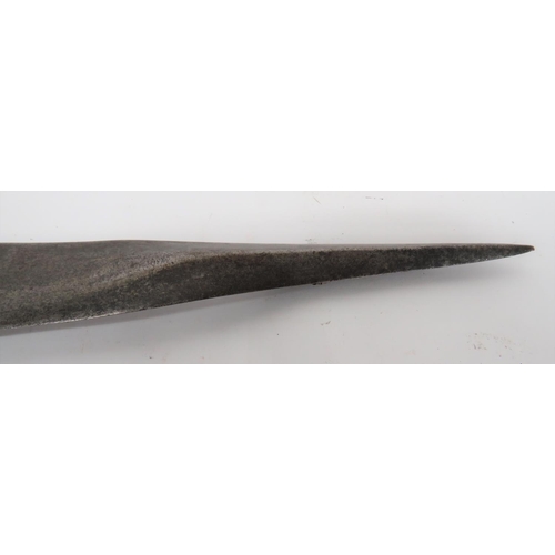 131 - 18th Century Indian Armour Piercing Katar
11 1/2 inch, double edged blade with heavy armour piercing... 