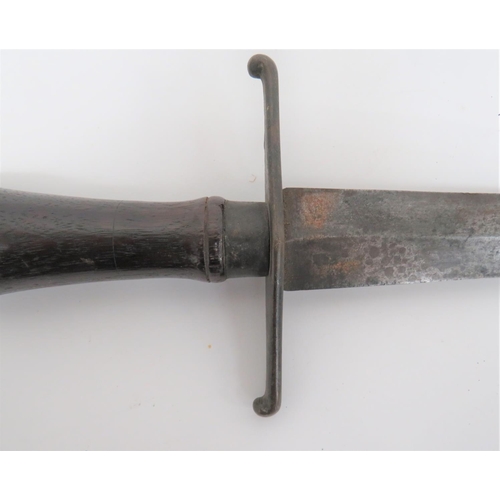 145 - Fine Early 18th Century Plug Bayonet Converted To a Naval Fighting Dirk
13 3/4 inch, double edged, h... 