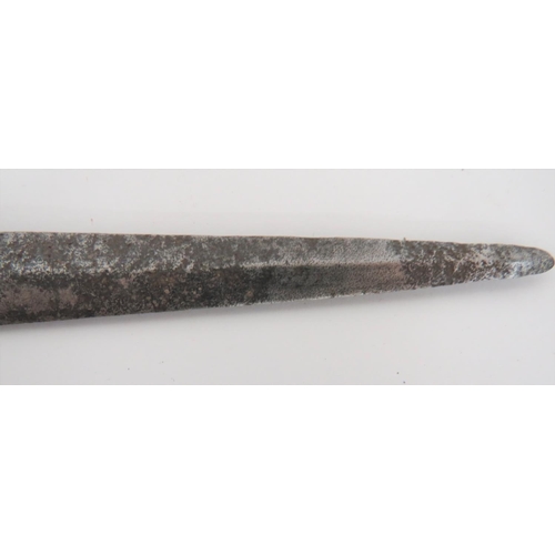 145 - Fine Early 18th Century Plug Bayonet Converted To a Naval Fighting Dirk
13 3/4 inch, double edged, h... 