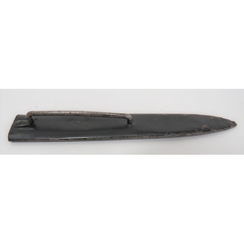 189 - World War One French Trench Knife
6 1/4 inch, double edged blade narrowing at the forte.  This ... 