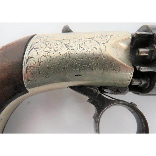 284 - Williams Liverpool Coopers Patent Pepperbox Revolver
3 inch, .400 cal, six shot cylinder barrel. &nb... 