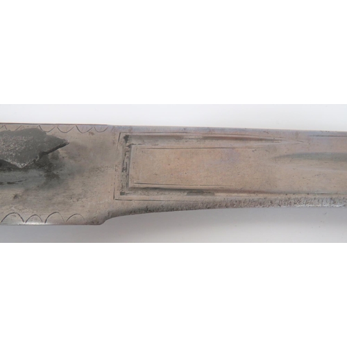 83 - Early 19th Century Indian Tulwar
29 1/2 inch, single edged, slightly curved blade with sharpened bac... 