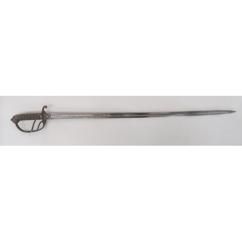 87 - Rare Honourable Artillery Company Officer's (Cavalry) 1821 Pattern Sword
35 inch, single edged, slig... 