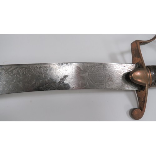 75 - Honourable Artillery Company Napoleonic War Period 1796 Light Cavalry Sword.A rare example. The sing... 