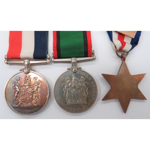 136 - Southern Rhodesia War Service Medal
cupro nickel example (1700), unnamed.  Together with South Afric... 