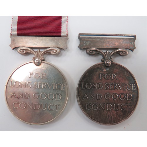 137 - Regular Army Long Service and Good Conduct Medals
consisting King George V example with Regular Army... 