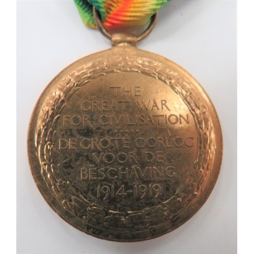 142 - Four WW1 Victory Medals
consisting South African bilingual example named 