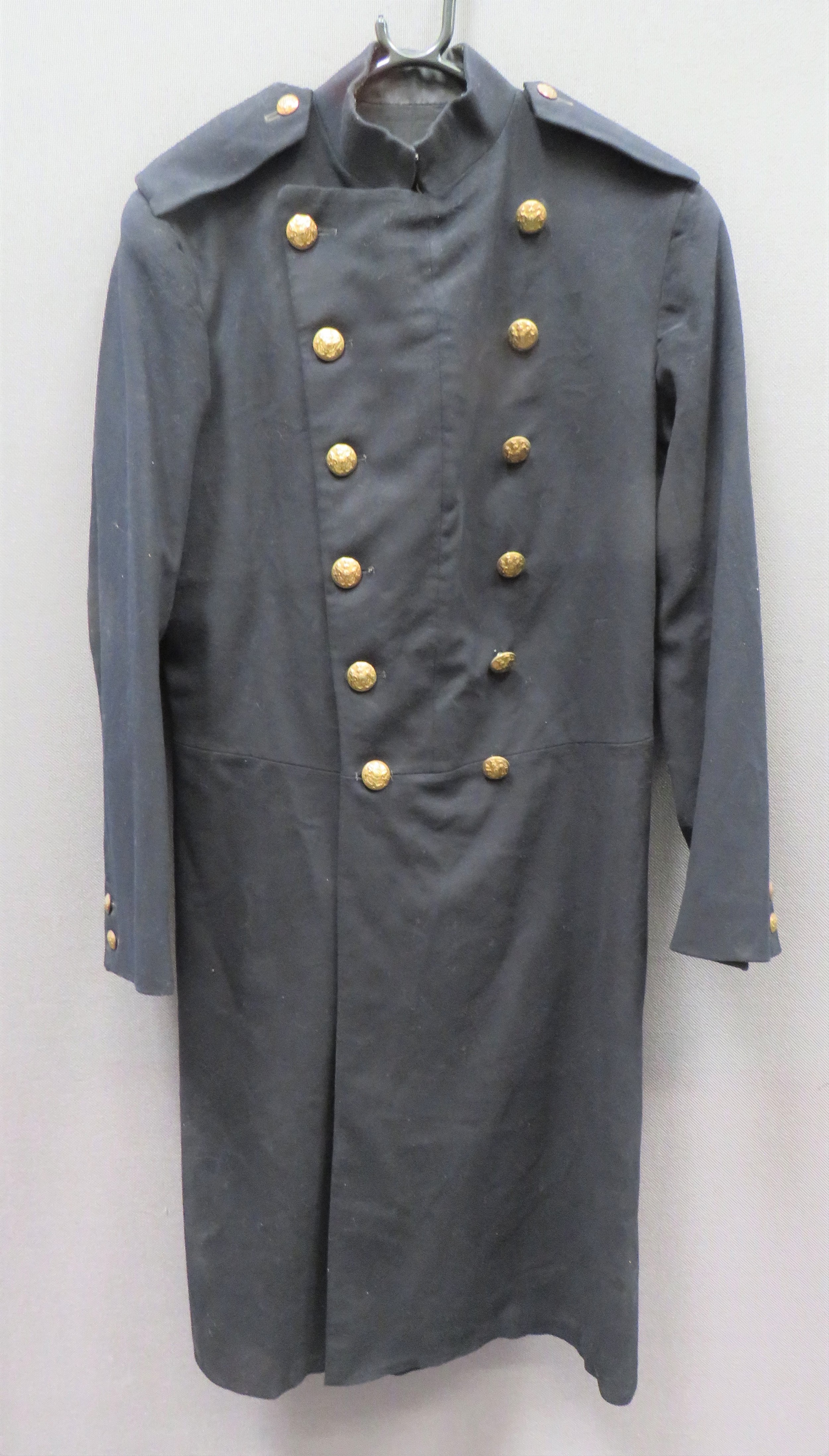 Post 1901 Officer's Double Breasted Coat black melton cloth, double ...