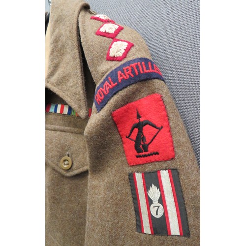 272 - 1940 Pattern 567 Light AA & Searchlight Reg RA Battledress Jacket
khaki woollen, single breasted... 