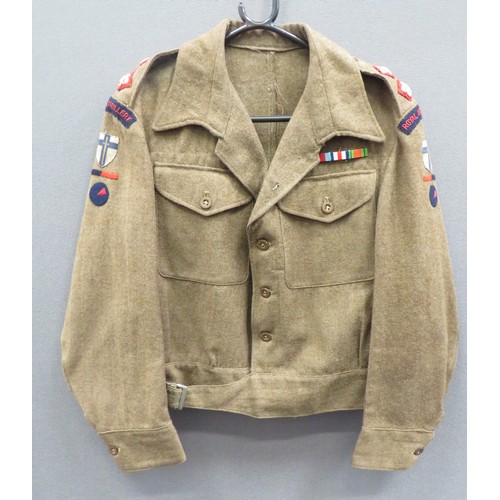 284 - 1940 Pattern 2nd Army 2nd Searchlight Reg RA Battledress Jacket
khaki woollen, single breasted, conv... 