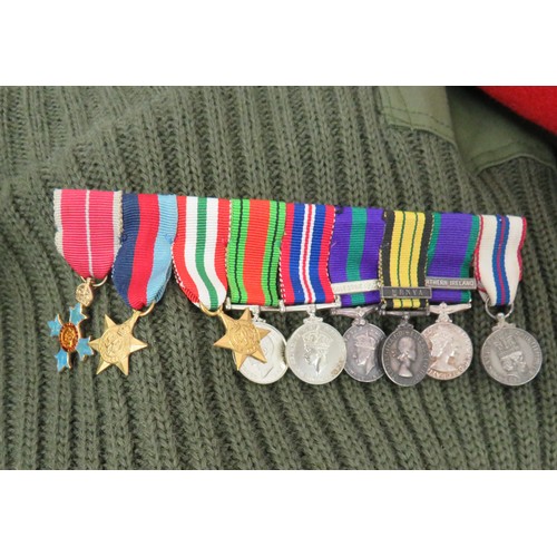 287 - Attributed LRDG/SAS Brigadier's Post War RMP Uniform and Miniature Medals
all attributed to Brigadie... 