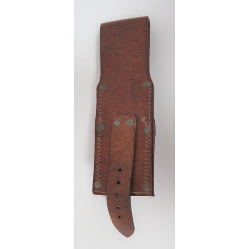 314 - 1914 Pattern Leather Bayonet Frog
browned grained leather frog.  Stitched and riveted seams.  Front ... 