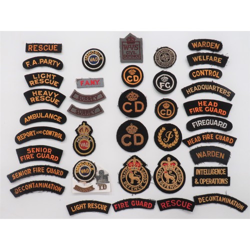 8 - Home Front Breast Badges and Titles
breast badges include embroidery Immobile VAD ... Embroidery KC ... 
