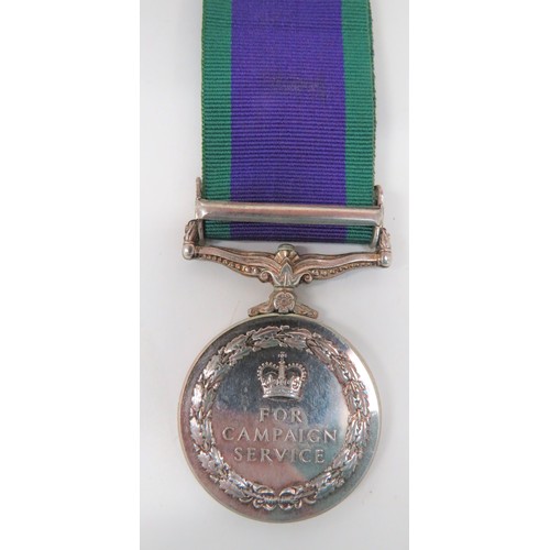 163 - Royal Logistic Corps Campaign Service Medal
clasp NORTHERN IRELAND. Awarded to 25136585 PTE A.J. FIN... 