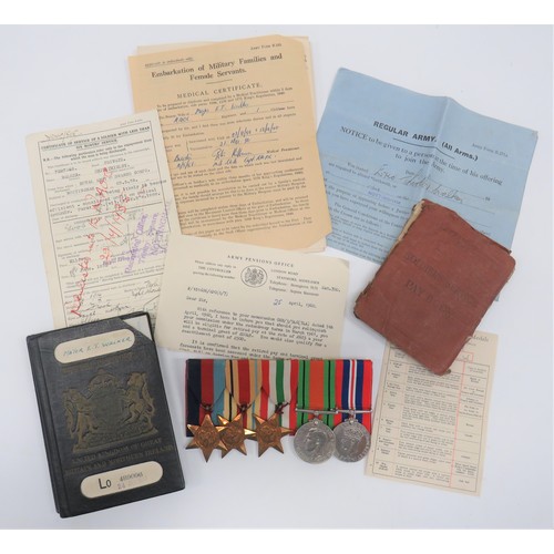 165 - WW2 Royal Army Ordnance Corps Officer's Attributed Medal Group
attributed to Major E.T. Walker. Comp... 