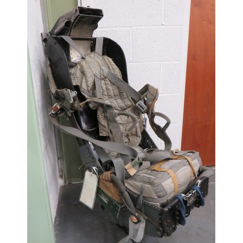 400 - 1960's Martin Baker Ejector Seat and Parachute
alloy and fibre bucket seat with high back rest and h... 