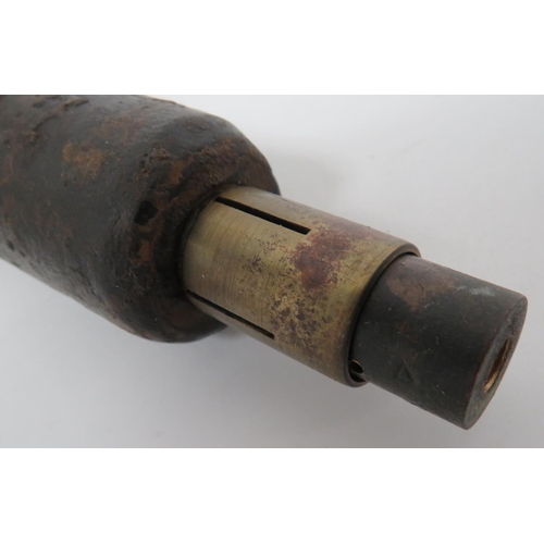 165 - Inert No 24 MKII Short Rifle Grenade
cast steel, tubular body with traces of red paint (ammonal).  T... 