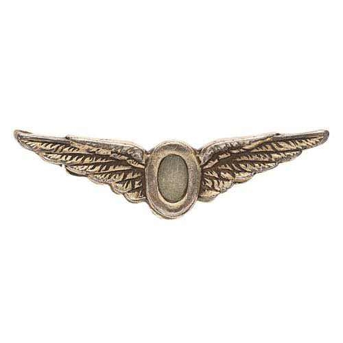 369 - WW2 Royal Canadian Air Force Operational Tour Wing badge.  Good scarce silver-gilt winged O, reverse... 