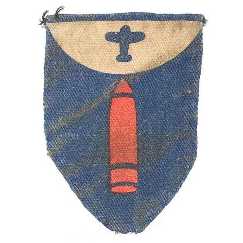 381 - 95th AGRA (Army Group Royal Artillery) cloth printed  formation sign badge circa 1947-48.  Scarce re... 