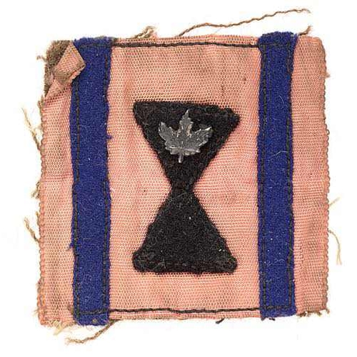 394 - 25th Armoured Engineer Brigade WW2 cloth formation sign badge circa 1942-43.  Good rare short-lived ... 