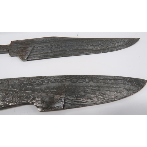 139 - Six Damascus Steel Knife Blade Blanks
well made, Damascus steel, unsharpened blade blanks. &nbsp;Var... 