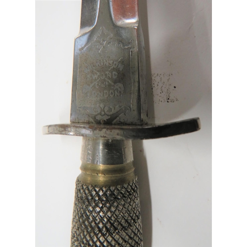 150 - WW2 1st pattern Fairbairn-Sykes Commando Fighting Knife. Personalised.A very good and rare carried e... 