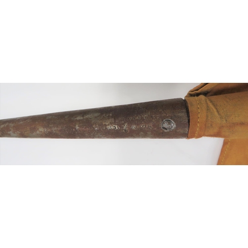 163 - WW1 Period Indian Cavalry Lance
steel, hollow ground, trefoil head with Indian issue stamps dated 19... 