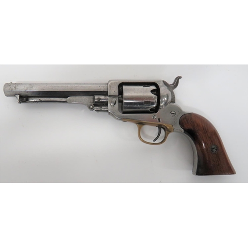 218 - Mid 19th Century Remington Pattern Percussion Revolver
5 inch, octagonal barrel.   The top flat... 