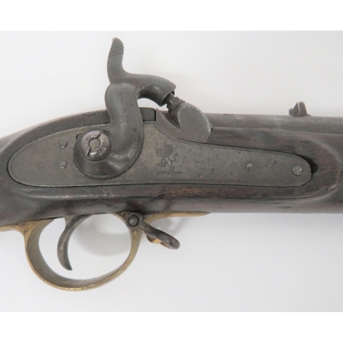 219 - Pattern 1839/42 EIC Musket
.750 musket bore, 39 inch, smoothbore barrel  Front stud sight and r... 