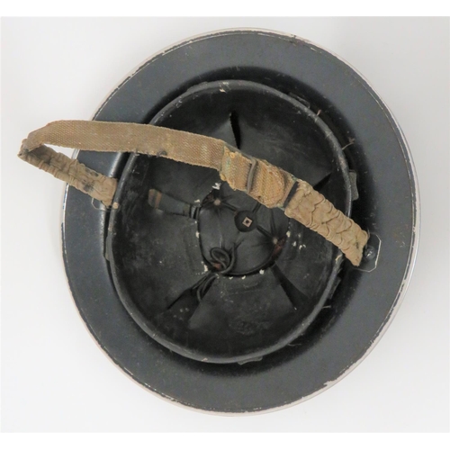 315 - 1939 Dated Police Special Constabulary MKII Steel Helmet
dark blue painted outer shell. &nbsp;The fr... 