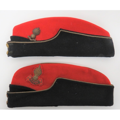 326 - Two Royal Artillery Coloured Field Service Caps
consisting an Officer's example. &nbsp;Red crown and... 