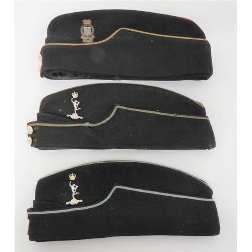 327 - Three Post War Coloured Field Service Caps
consisting 2 x Royal Signals examples. &nbsp;Light blue c... 