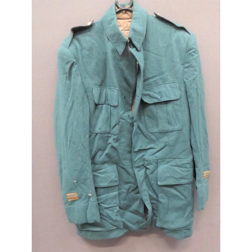 329 - French Officer WW1/Interwar Tunic
light blue green, single breasted, high turn over collar tunic. &n... 