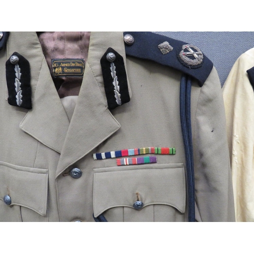 342 - Federation of Malaya Police Deputy Chief Constable Uniform
light khaki drill, single breasted, open ... 