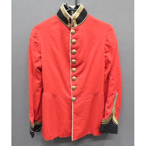 359 - Edwardian Indian Army Officer's Full Dress Tunic
scarlet melton cloth, single breasted tunic. &nbsp;... 