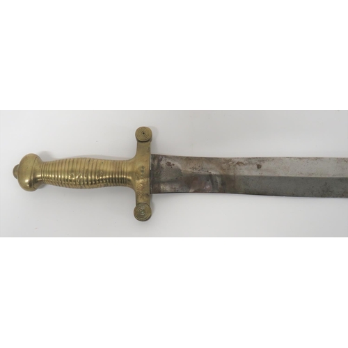 70 - French Artillery Pattern Gladius Short Sword
19 inch, double edged blade.  The forte with Frenc... 