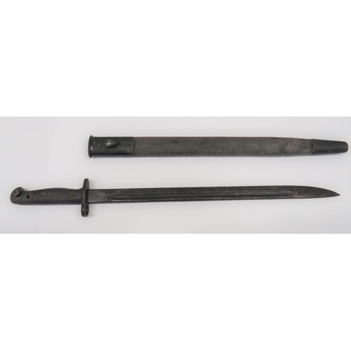 89 - 1907 Pattern SMLE Regimentally Marked Bayonet OTC. MAL
17 inch, single edged blade with narrow fulle... 