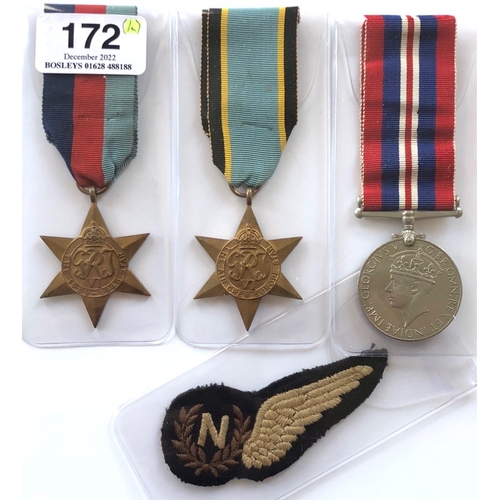 172 - WW2 RAF Aircrew Europe Star Group of Three Medals.  Comprising: 1939/45 Star, Aircrew Europe Star, W... 