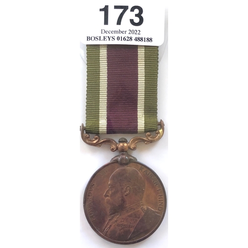 173 - Supply & Transport Bronze Tibet Medal 1903-4.  Awarded to COOLY BIRDNAJ HAI  S & T CORPS.