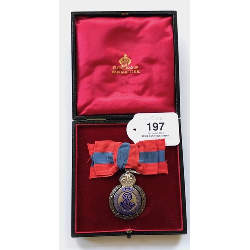 197 - Edward VII Imperial Service Medal Ladies Awarded to LAVINIA A BARRETT. Complete with box fitting rib... 