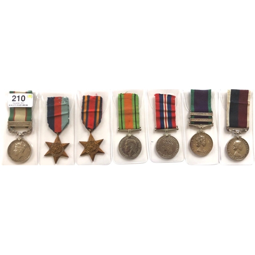 210 - RAF WW2 Long Service Group of Seven Medals.  Awarded to 547315 Warrant Officer Jack William Lincoln ... 