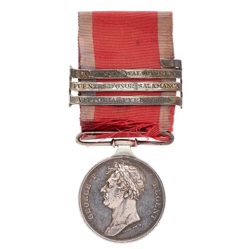 214 - 51st Regiment Officer Waterloo Medal. Awarded to CAPT EDW. H. FREDERICK 51ST REG LIGHT INF. The orig... 