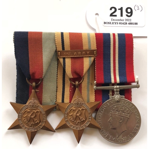 219 - WW2 Grenadier Guards Officer Casualty Attributed named Medal Group.  Attributed to Lieutenant John C... 